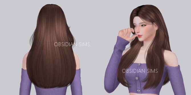 Sims 4 PAPERCUT HAIR at Obsidian Sims