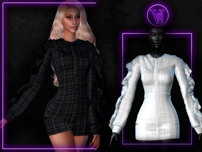 Sims 4 Dress I Phoenix Collection by Viy Sims at TSR