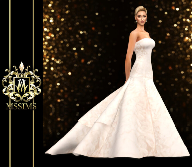 Sims 4 GOWN SPRING HAUTE COUTURE 2013 at MSSIMS