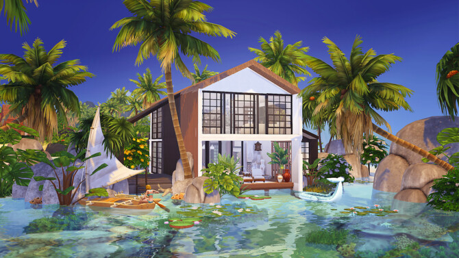 Sims 4 Modern Beach House at Akai Sims – kaibellvert
