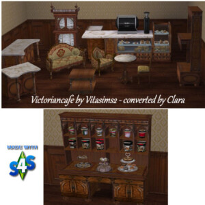 Victorian Cafe Vitasims2 Conversion by Clara at All 4 Sims