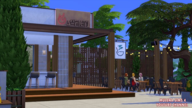Sims 4 Cozy cafe at Sims by Mulena