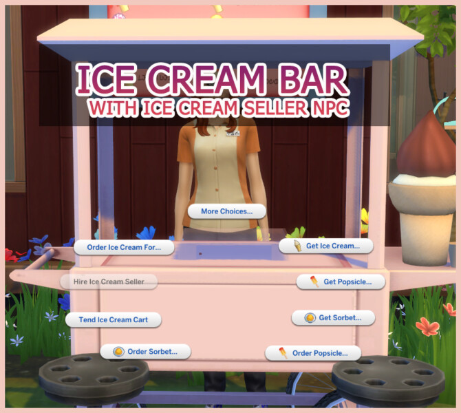 Sims 4 Frozen Summer Ice   Ice Cream Set at Icemunmun