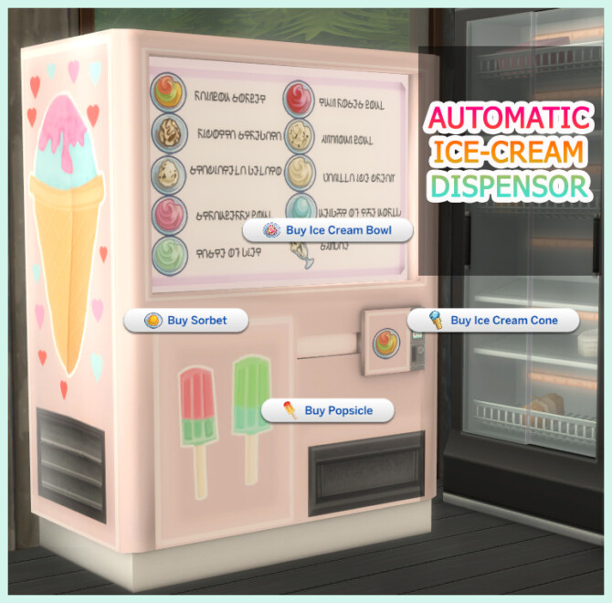 Sims 4 Frozen Summer Ice   Ice Cream Set at Icemunmun