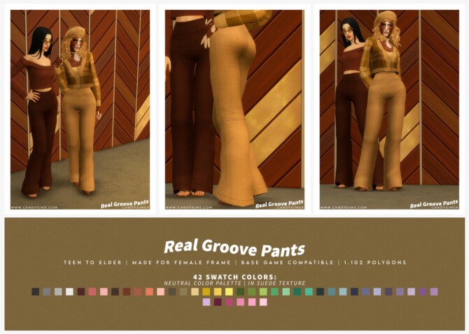 Sims 4 REAL GROOVE PANTS at Candy Sims 4