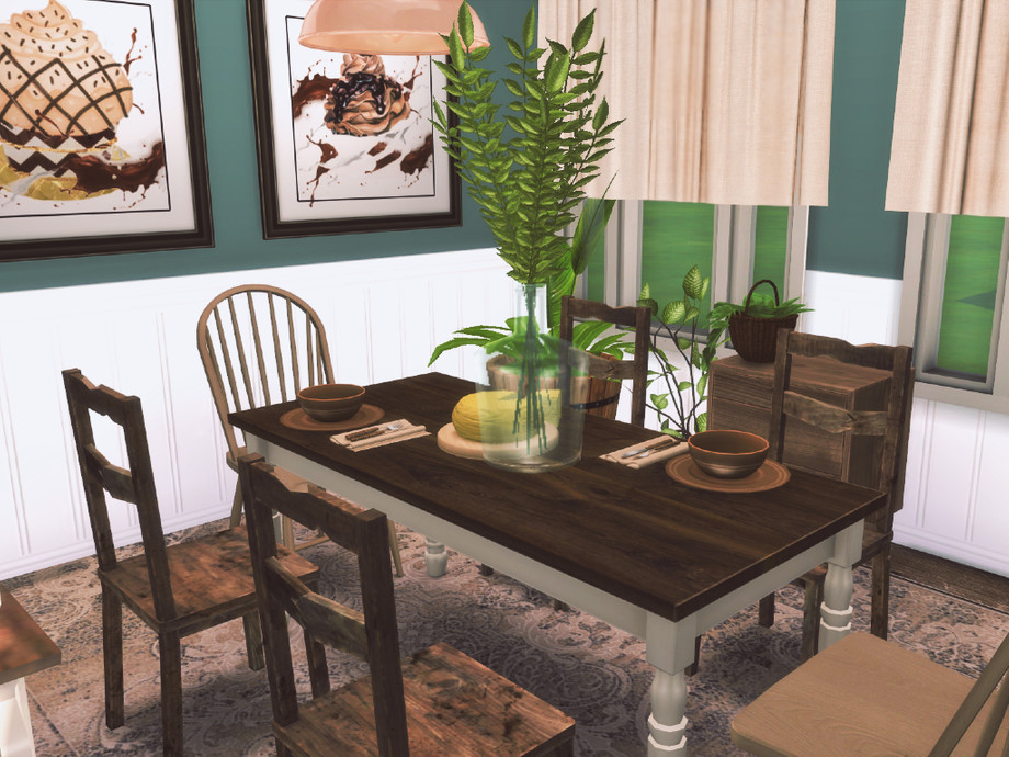 Farmhouse Diningroom By Genkaiharetsu At Tsr Sims 4 Updates