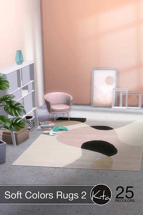 Sims 4 Soft Colors Rugs 2 at Ktasims