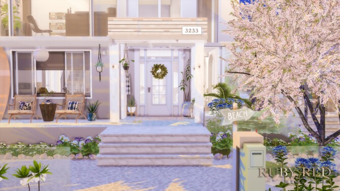 Sims 4 Modern Boho 7 house at Ruby Red