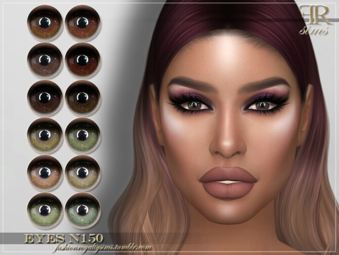 Sims 4 FRS Eyes N150 by FashionRoyaltySims at TSR