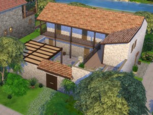 Mochlos House at KyriaT’s Sims 4 World
