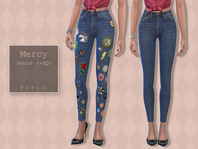 Sims 4 Mercy Jeans by Pipco at TSR