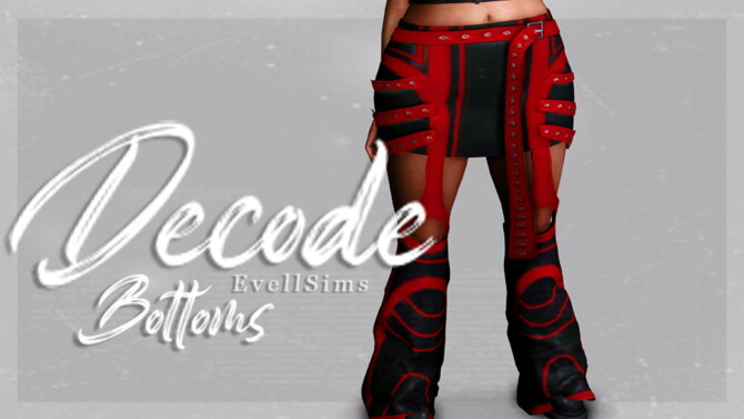 Sims 4 Decode Bottoms at EvellSims
