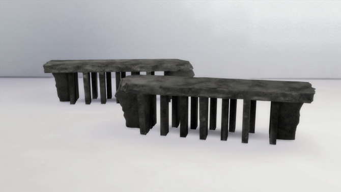 Sims 4 BESPOKE STONE TABLE at Meinkatz Creations