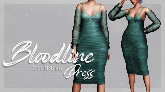 Sims 4 Bloodline Dress at EvellSims