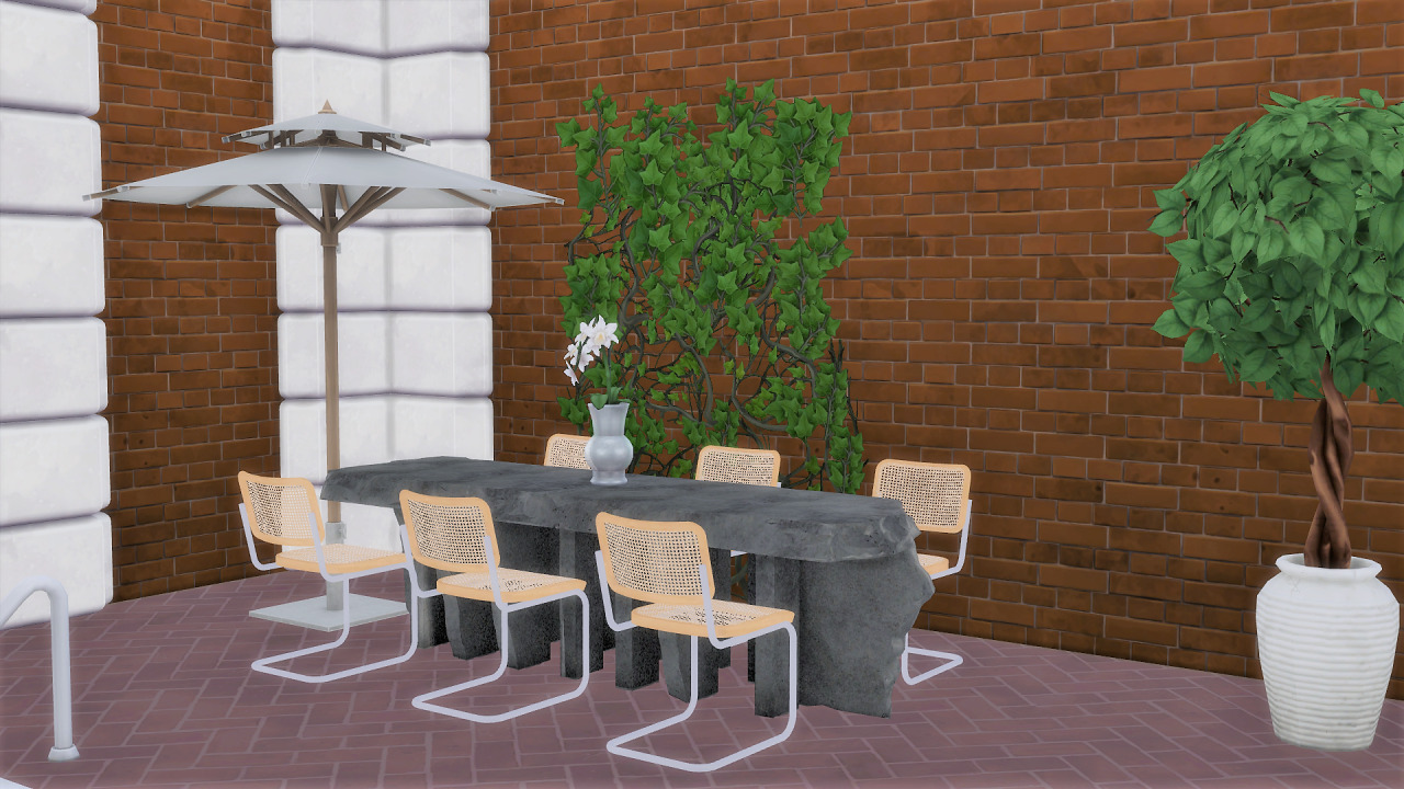 BESPOKE STONE TABLE at Meinkatz Creations » Sims 4 Updates