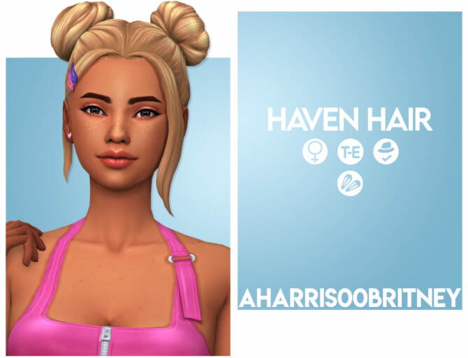 Sims 4 Haven Hair at AHarris00Britney