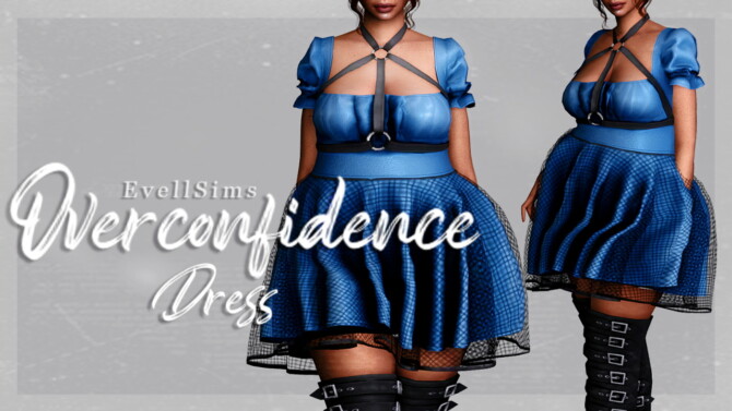 Sims 4 Overconfidence Dress at EvellSims