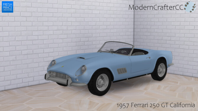 Sims 4 1957 Ferrari 250 GT California at Modern Crafter CC