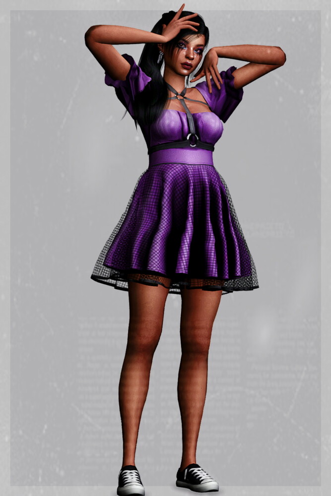 Sims 4 Overconfidence Dress at EvellSims