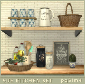 Kitchen decor Sue at pqSims4