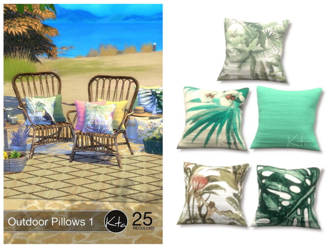 Sims 4 Outdoor Pillows 1 at Ktasims