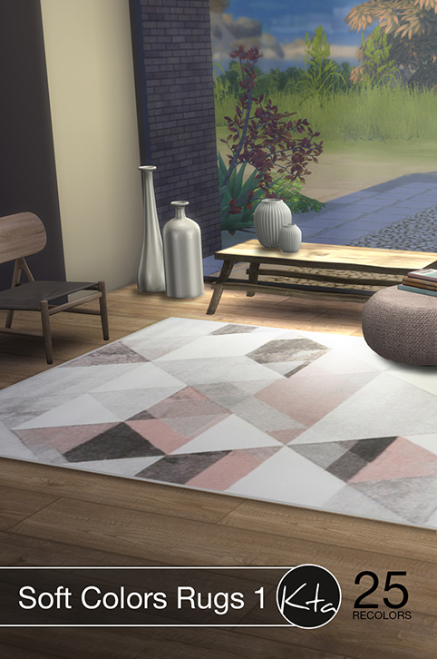 Sims 4 Soft Colors Rugs 1 at Ktasims