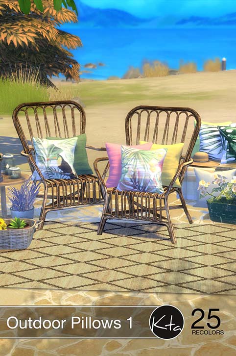 Sims 4 Outdoor Pillows 1 at Ktasims