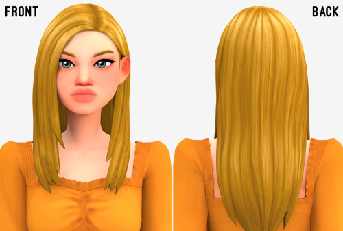 Sims 4 Ari hair at Marso Sims
