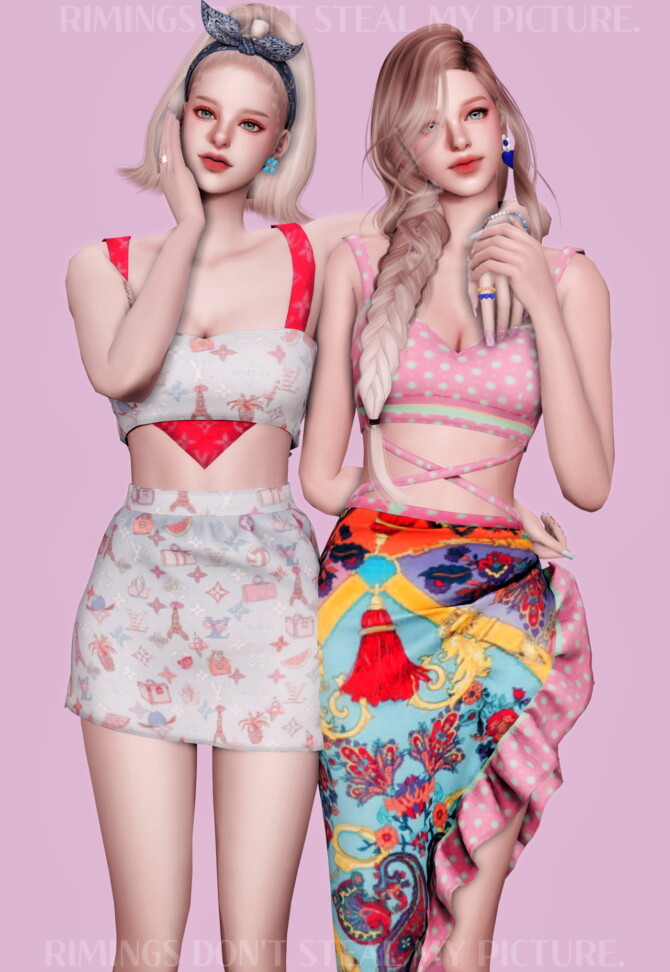 Sims 4 TWICE Outfits at RIMINGs