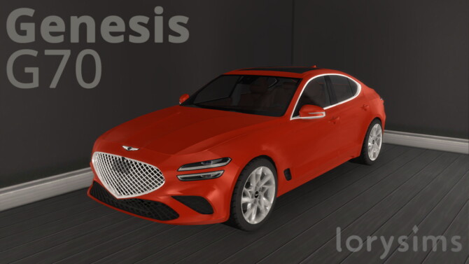 Sims 4 2022 Genesis G70 at LorySims
