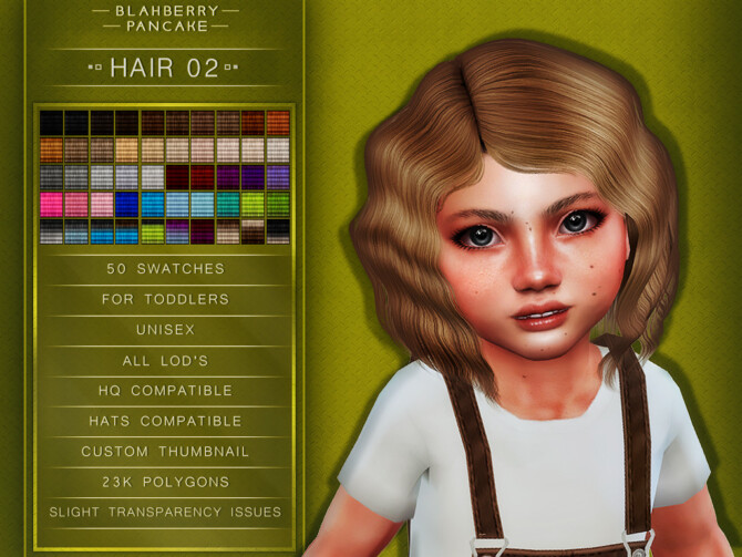 Sims 4 HAIR 02 (P) at Blahberry Pancake