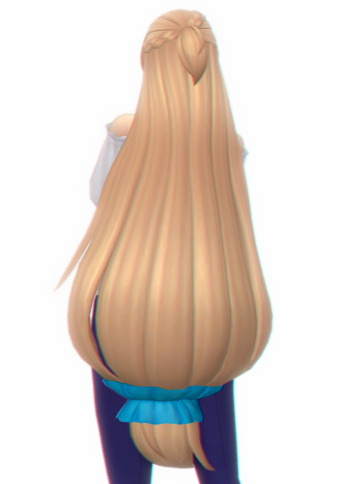 Sims 4 Azusa hair at Simandy