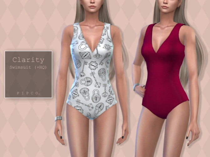 Sims 4 Clarity Swimsuit by Pipco at TSR