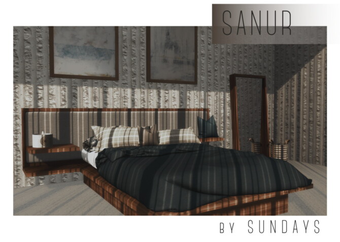 Sims 4 Sanur bedroom set at Sundays Sims