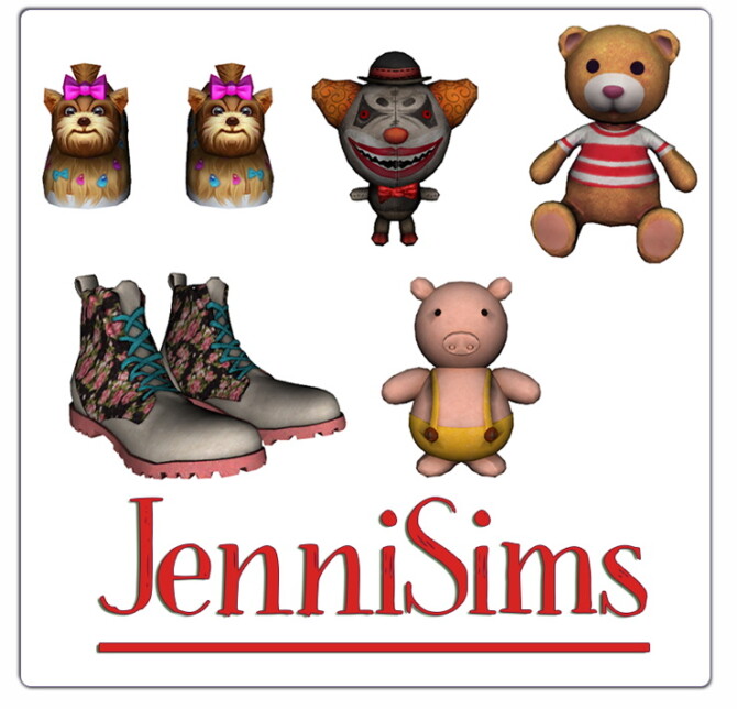 Sims 4 CLUTTER DECORATIVE (5 ITEMS) at Jenni Sims