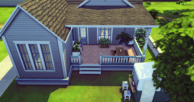 Sims 4 Lot 003 Base Game Only House at Haruinosato’s CC