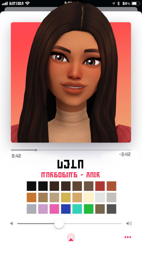 Sims 4 Dela hair at Marso Sims