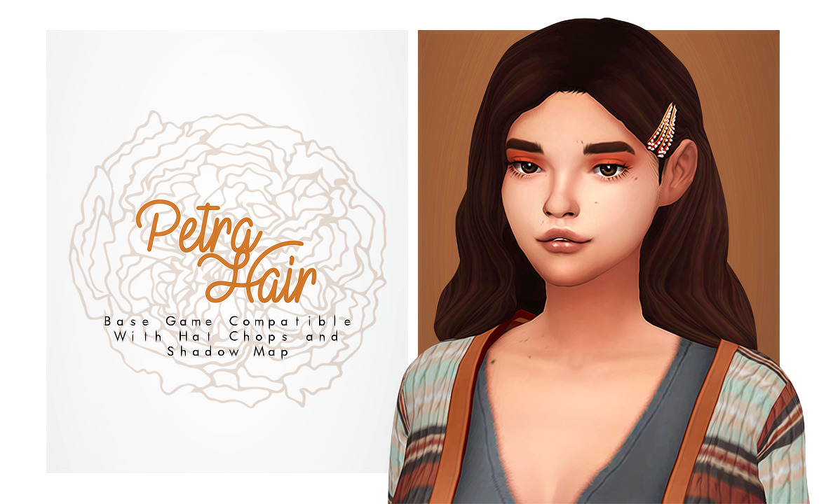 Petra Hair v2 at Isjao » Sims 4 Updates