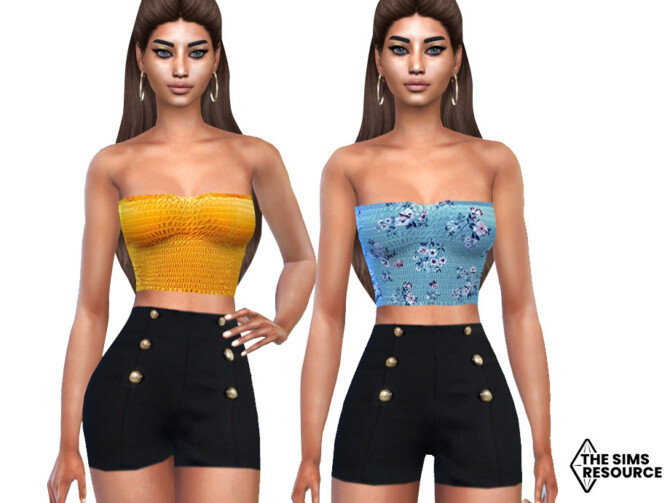 Sims 4 Summer Shorts Outfit by Saliwa at TSR