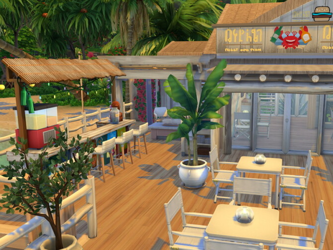 Sims 4 Beach Restaurant by Flubs79 at TSR