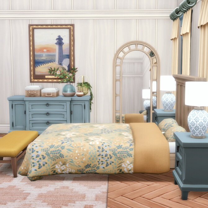 Sims 4 Hinterlands Country Style Bedroom at Simsational Designs