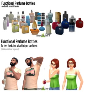 Functional perfumes at Around the Sims 4