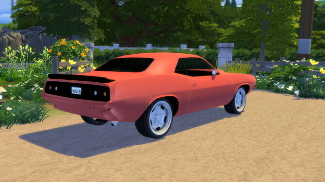 Sims 4 1972 Plymouth Barracuda at Modern Crafter CC