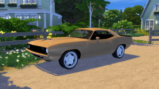 Sims 4 1972 Plymouth Barracuda at Modern Crafter CC