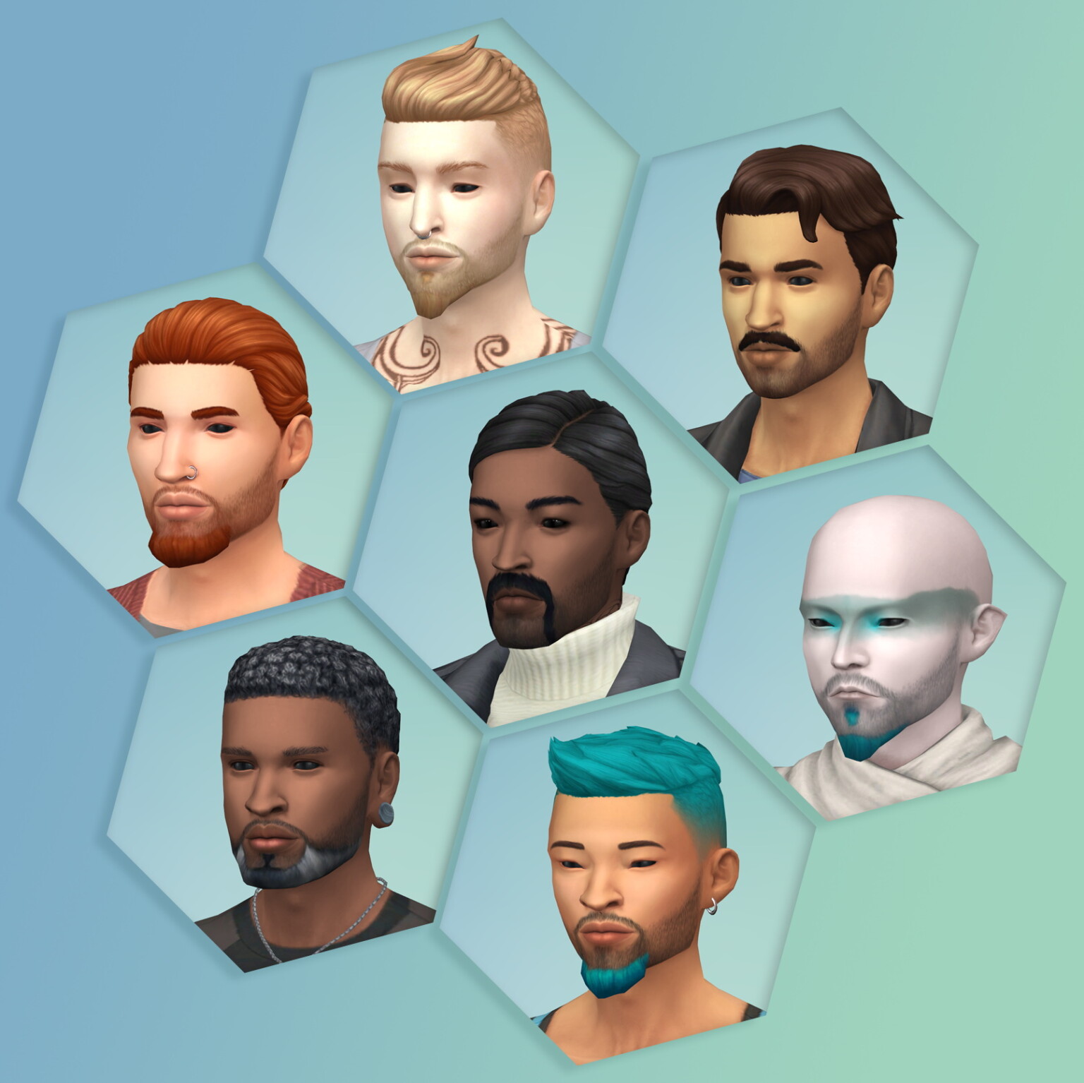 Stubble You Maxis Match stubble efect at b5Studio » Sims 4 Updates