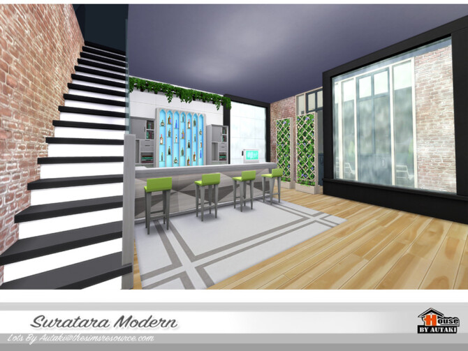 Sims 4 Suratara Modern Home by autaki at TSR