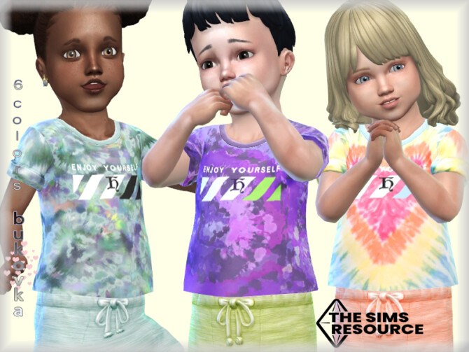 Sims 4 Tie Dye Shirt by bukovka at TSR