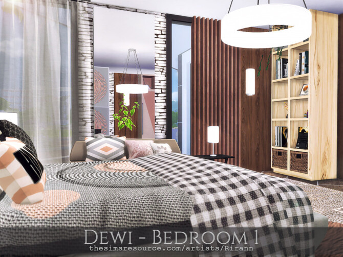Sims 4 Dewi Bedroom 1 by Rirann at TSR