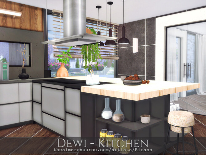 Sims 4 Dewi Kitchen by Rirann at TSR