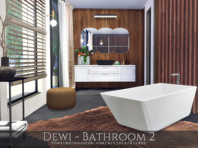 Sims 4 Dewi Bathroom 2 by Rirann at TSR
